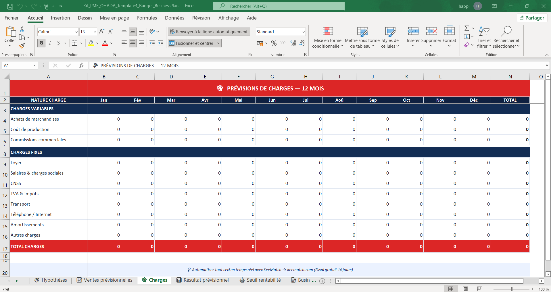Kit PME OHADA — Templates de gestion professionnels pour PME africaines